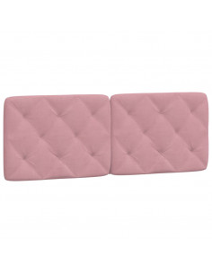 Giroletto con Testiera Rosa 140x200 cm in Velluto 2