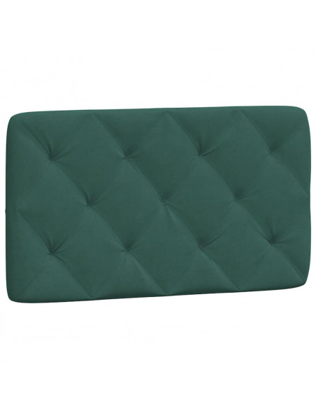 Giroletto con Testiera Verde Scuro 90x200 cm in Velluto