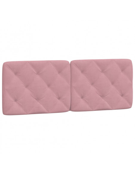 Giroletto con Testiera Rosa 120x200 cm in Velluto