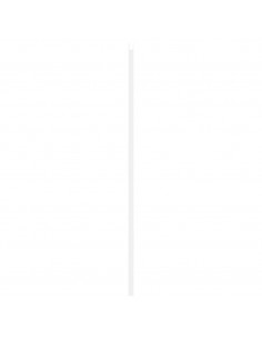 Porte a Battente 1-Paio Design a Lamelle Bianco 100x100 cm