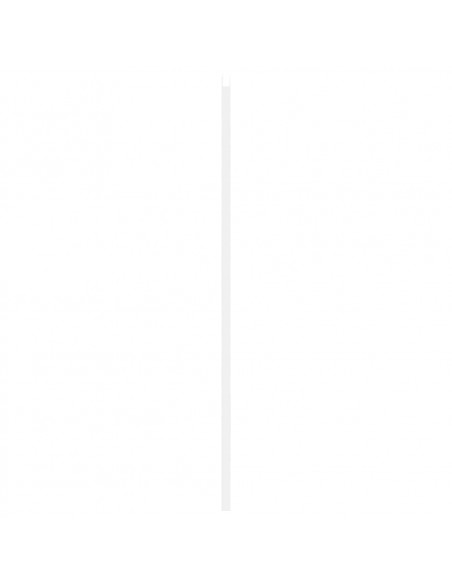 Porte a Battente 1-Paio Design a Lamelle Bianco 100x100 cm