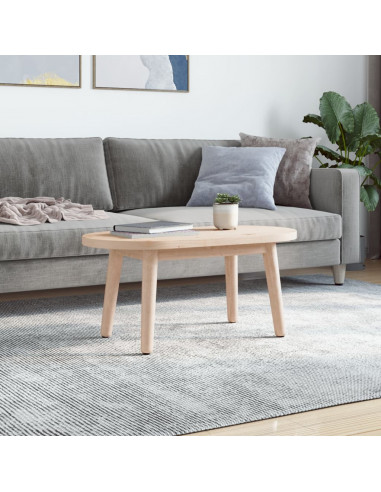 Piano Tavolo 80x40x2,5 cm in Legno Massello di Pino Ovale