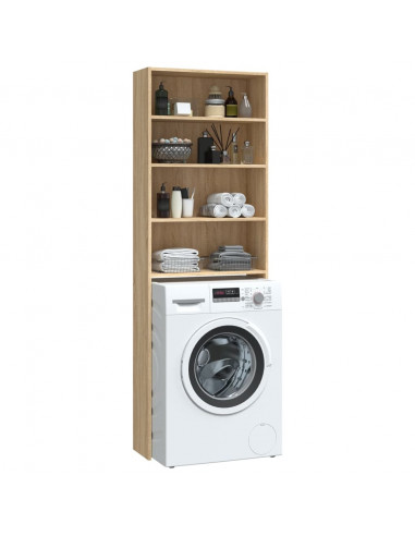 Mobile per Lavatrice Rovere Sonoma 64x24x190 cm
