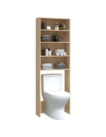 Mobile per Lavatrice Rovere Sonoma 64x24x190 cm