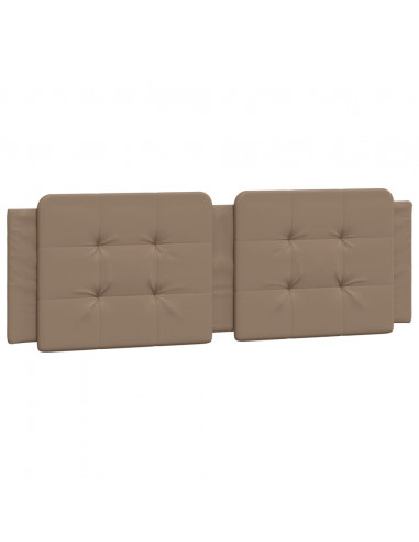 Giroletto con Luci LED Cappuccino 160x200 cm in Similpelle