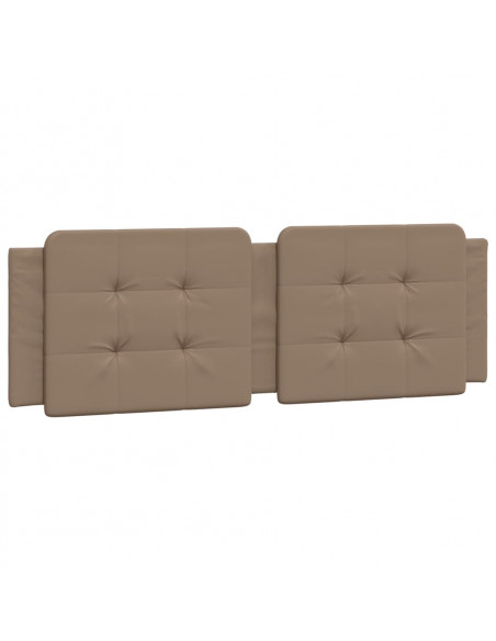 Giroletto con Luci LED Cappuccino 160x200 cm in Similpelle