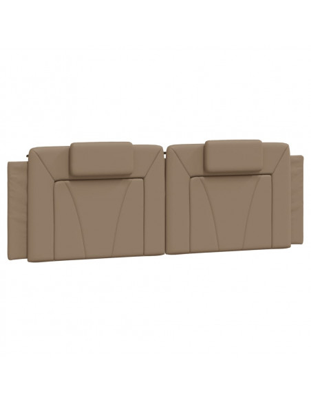 Letto con Materasso Cappuccino 160x200cm Similpelle