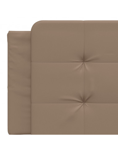 Giroletto con Testiera Cappuccino 160x200 cm in Similpelle