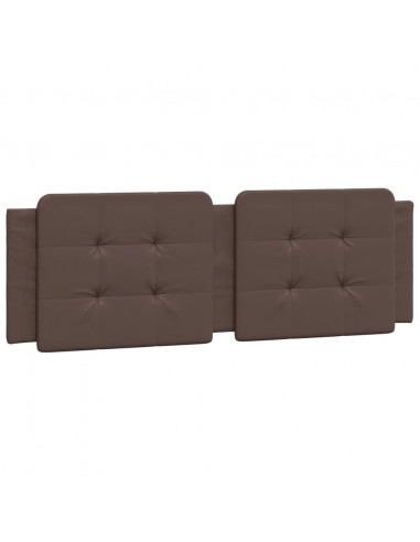 Giroletto con Testiera Marrone 160x200 cm in Similpelle