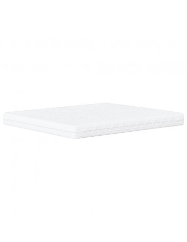 Letto con Materasso Marrone 160x200cm in Similpelle