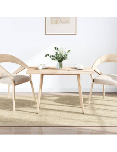 Piano Tavolo 110x60x2,5 cm Legno Massello di Pino Rettangolare 2