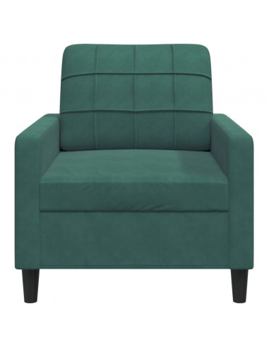 Poltrona Verde Scuro 60 cm Velluto