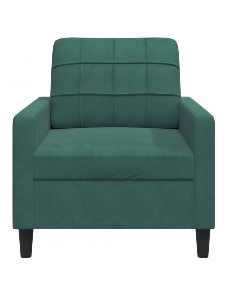Poltrona Verde Scuro 60 cm Velluto
