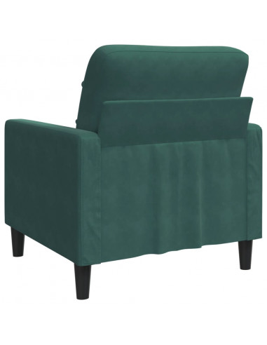 Poltrona Verde Scuro 60 cm Velluto