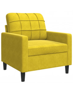 Poltrona Giallo 60 cm Velluto
