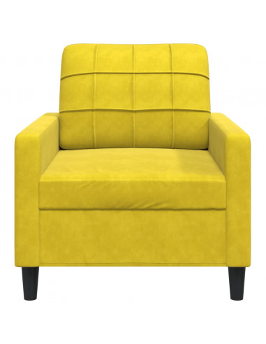 Poltrona Giallo 60 cm Velluto