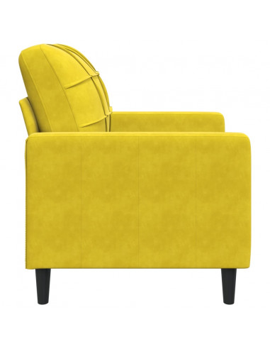 Poltrona Giallo 60 cm Velluto