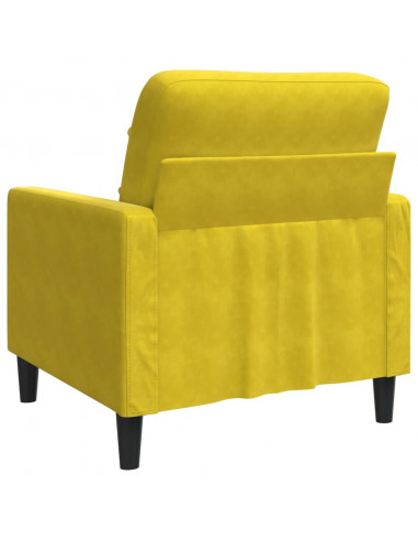 Poltrona Giallo 60 cm Velluto