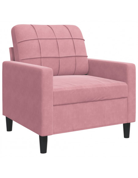 Poltrona Rosa 60 cm Velluto