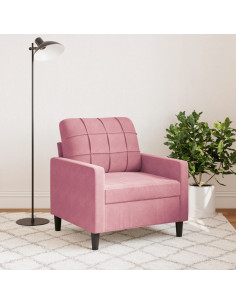 Poltrona Rosa 60 cm Velluto 2