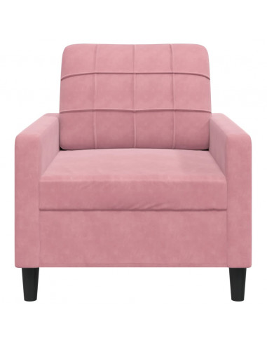 Poltrona Rosa 60 cm Velluto