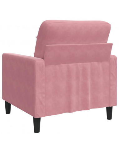 Poltrona Rosa 60 cm Velluto