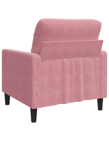 Poltrona Rosa 60 cm Velluto