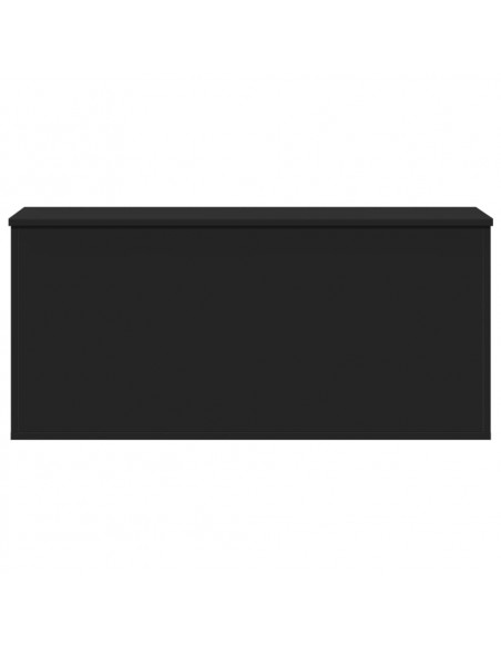 Contenitore Portaoggetti Nero 100x42x46 cm Legno Multistrato