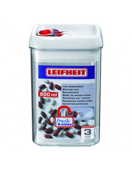 Contenitore alimenti Leifheit 31208 FRESH & EASY Ermetico Bianco e Tra