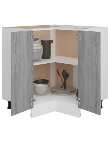 Armadietto Cucina Grigio Sonoma 75,5x75,5x80,5 cm in Legno