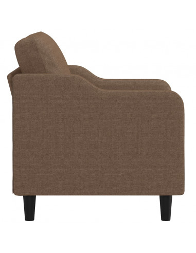 Poltrona Marrone 60 cm in Tessuto