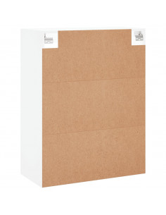 Armadietti a Parete 2 pz Bianchi in Legno Multistrato 2