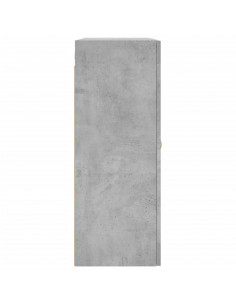 Armadietti a Parete 2 pz Grigio Cemento in Legno Multistrato