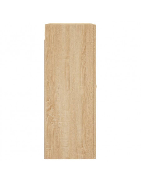 Armadietti a Parete 2 pz Rovere Sonoma in Legno Multistrato