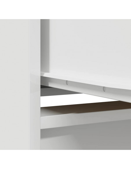 Armadio con Cassetto Bianco 55,5x34x119,5 cm Legno Multistrato