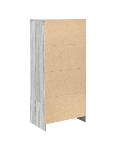 Armadio con Cassetto Grigio Sonoma 55,5x34x119,5 cm Truciolato