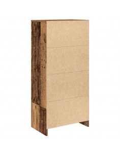 Armadio con Cassetto Legno Antico 55,5x34x119,5 cm Truciolato 2