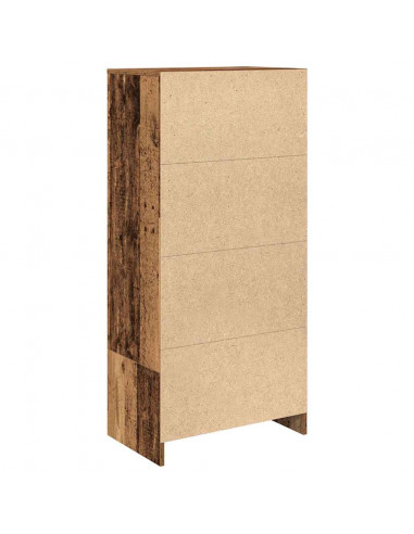 Armadio con Cassetto Legno Antico 55,5x34x119,5 cm Truciolato