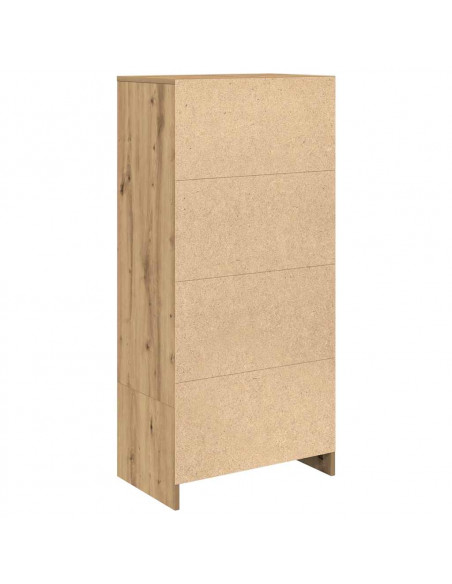 Armadio con Cassetto Rovere Artigianale 55,5x34x119,5 cm