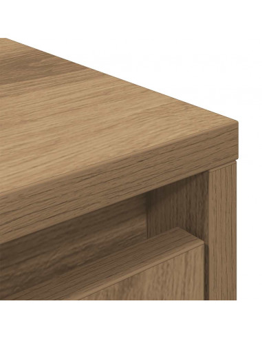 Armadio con Cassetto Rovere Artigianale 55,5x34x119,5 cm