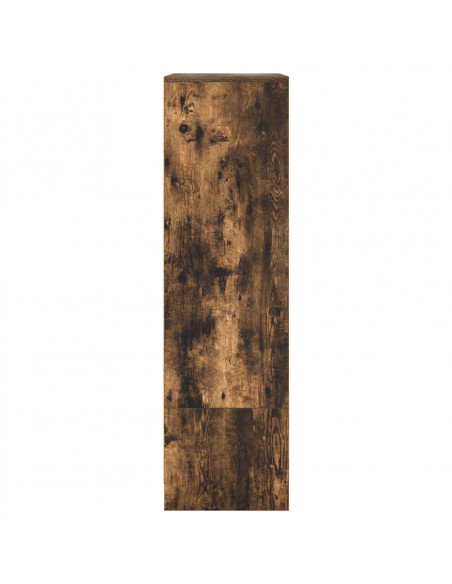 Armadio con Cassetto Rovere Fumo 55,5x34x119,5 cm in Truciolato