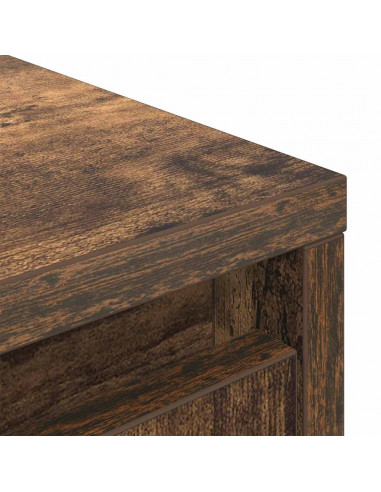 Armadio con Cassetto Rovere Fumo 55,5x34x119,5 cm in Truciolato