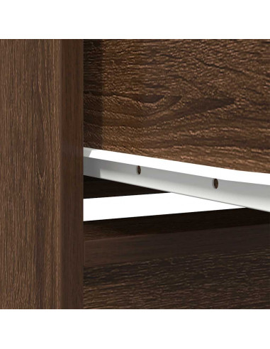 Armadio con Cassetto Rovere Marrone 55,5x34x119,5 cm Truciolato