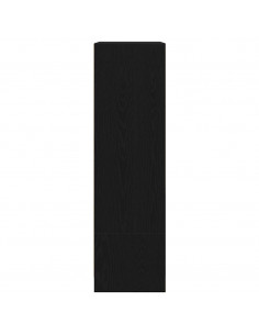 Armadio con Cassetto Rovere Nero 55,5x34x119,5 cm in Truciolato