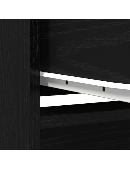 Armadio con Cassetto Rovere Nero 55,5x34x119,5 cm in Truciolato