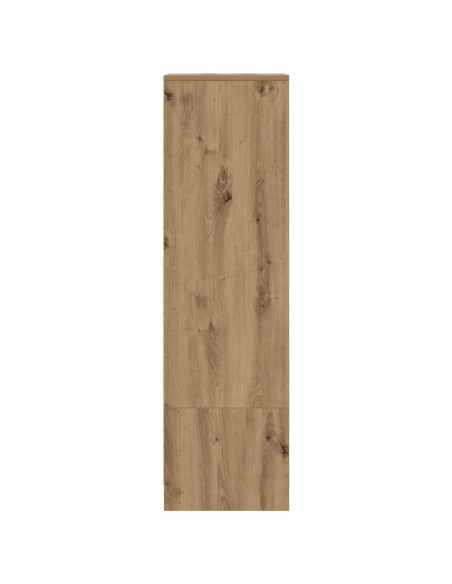 Credenza Alta Rovere Artigianale 29,5x34x119,5 cm in Truciolato