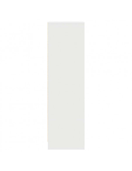 Credenza Bianca 29,5x34x119,5 cm in Legno Multistrato