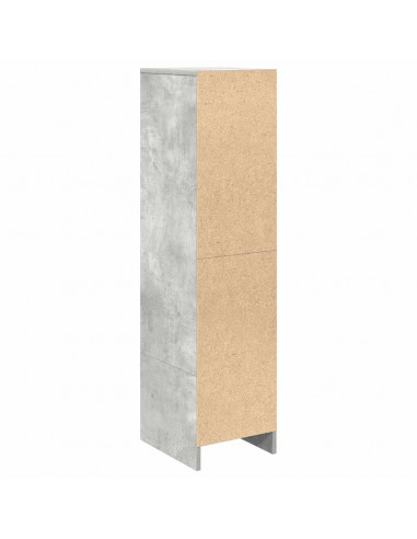 Credenza Grigio Cemento 29,5x34x119,5 cm in Legno Multistrato