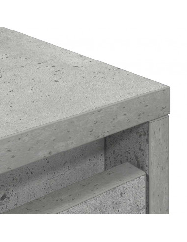 Credenza Grigio Cemento 29,5x34x119,5 cm in Legno Multistrato