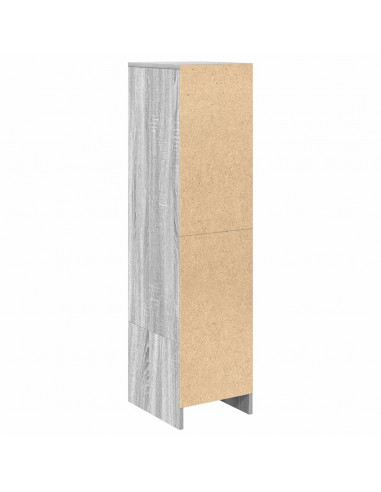 Credenza Grigio Sonoma 29,5x34x119,5 cm in Legno Multistrato